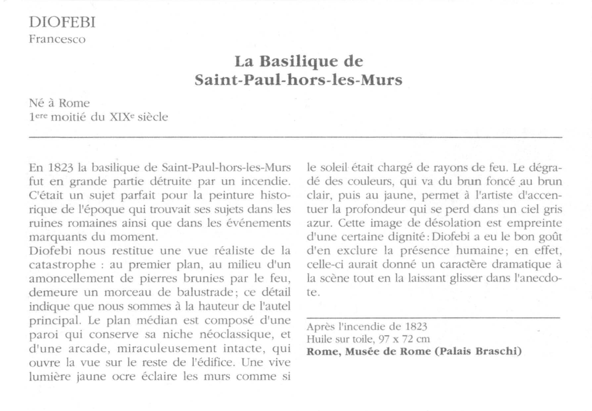 Prévisualisation du document DIOFEBI Francesco : La Basilique de Saint-Paul-hors-les-Murs