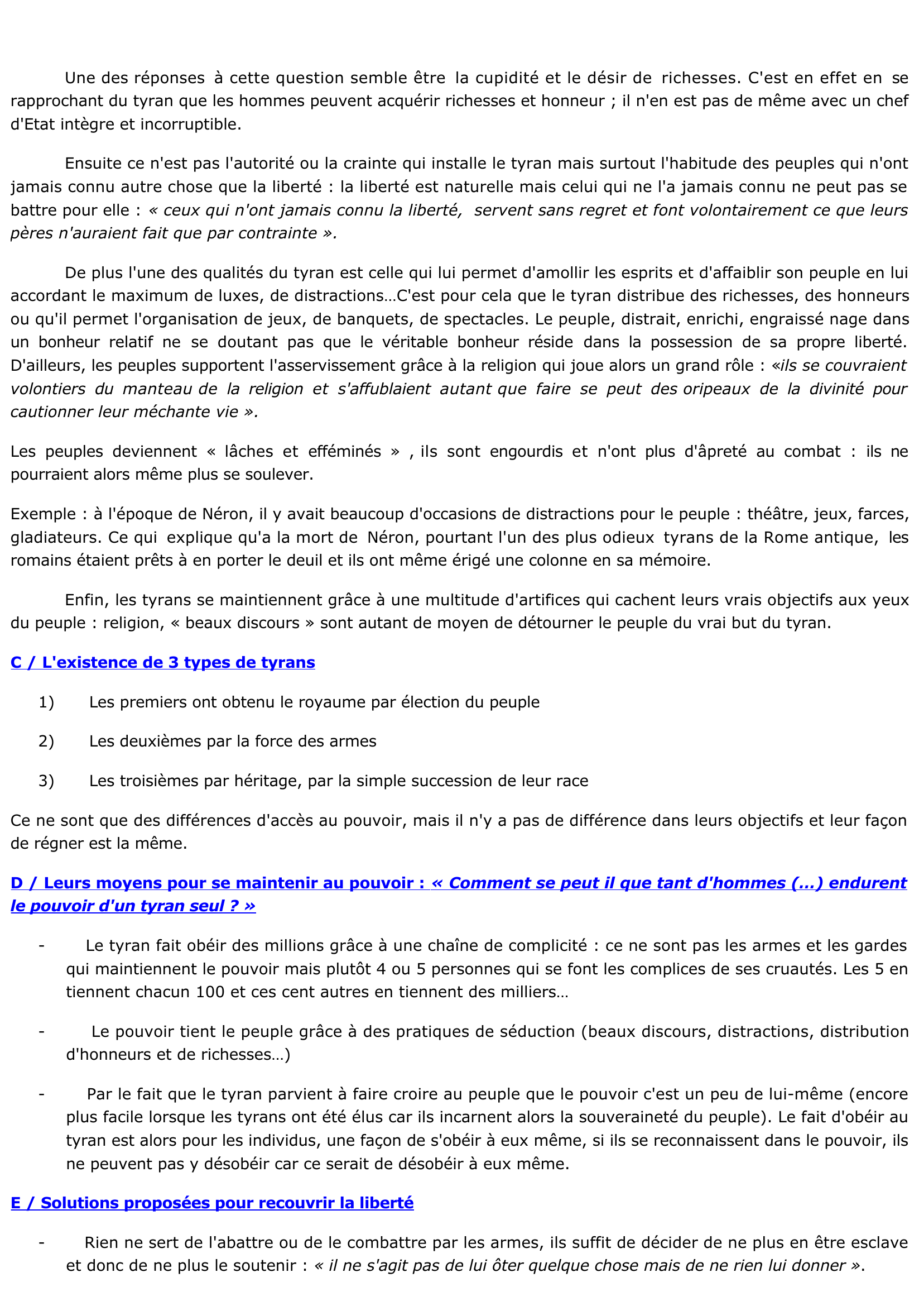 Prévisualisation du document Discours de la servitude volontaire d'Etienne de La Boétie.