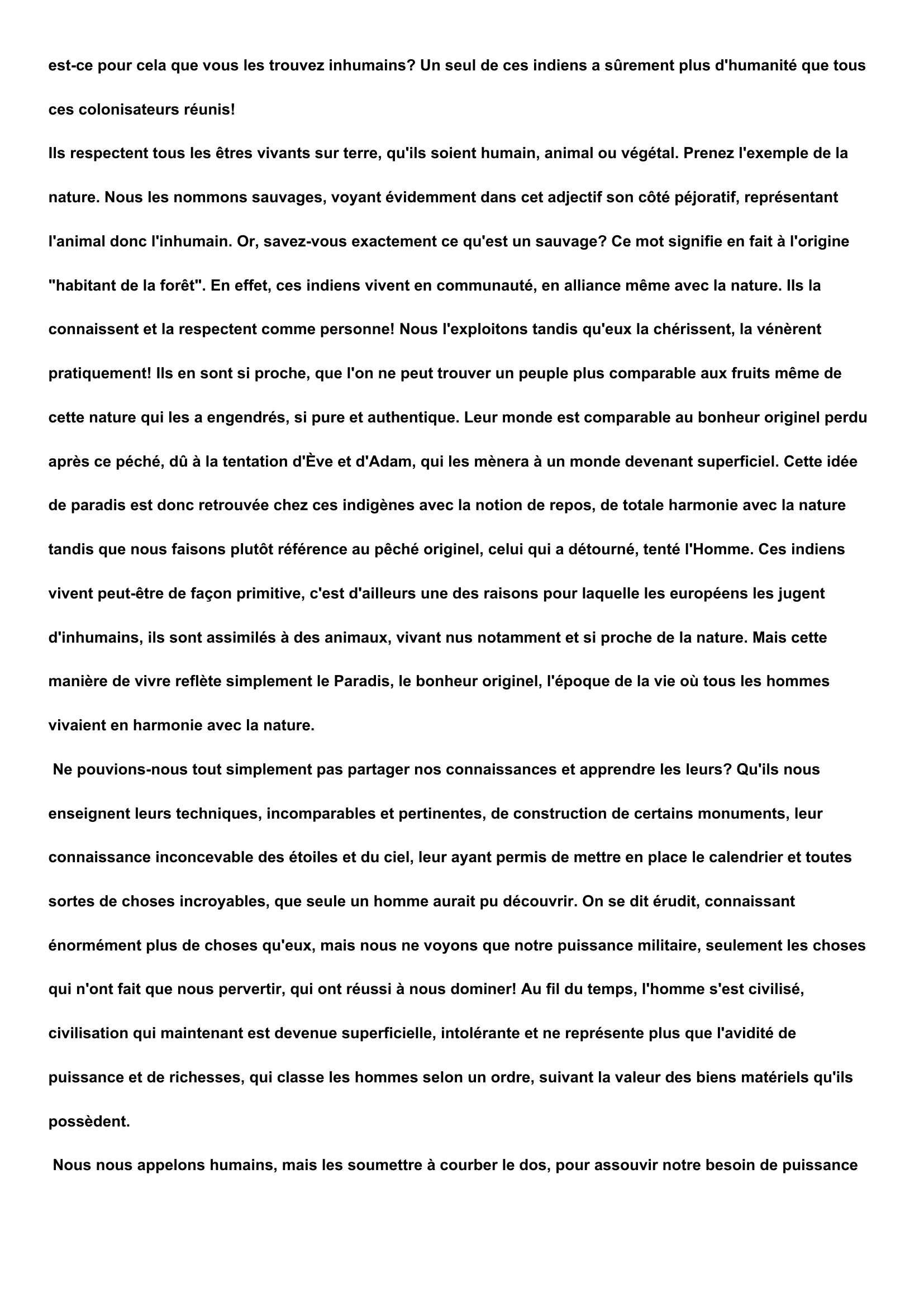 Prévisualisation du document Discours de Las Casas au Pape (sujet "les indigènes sont humains")