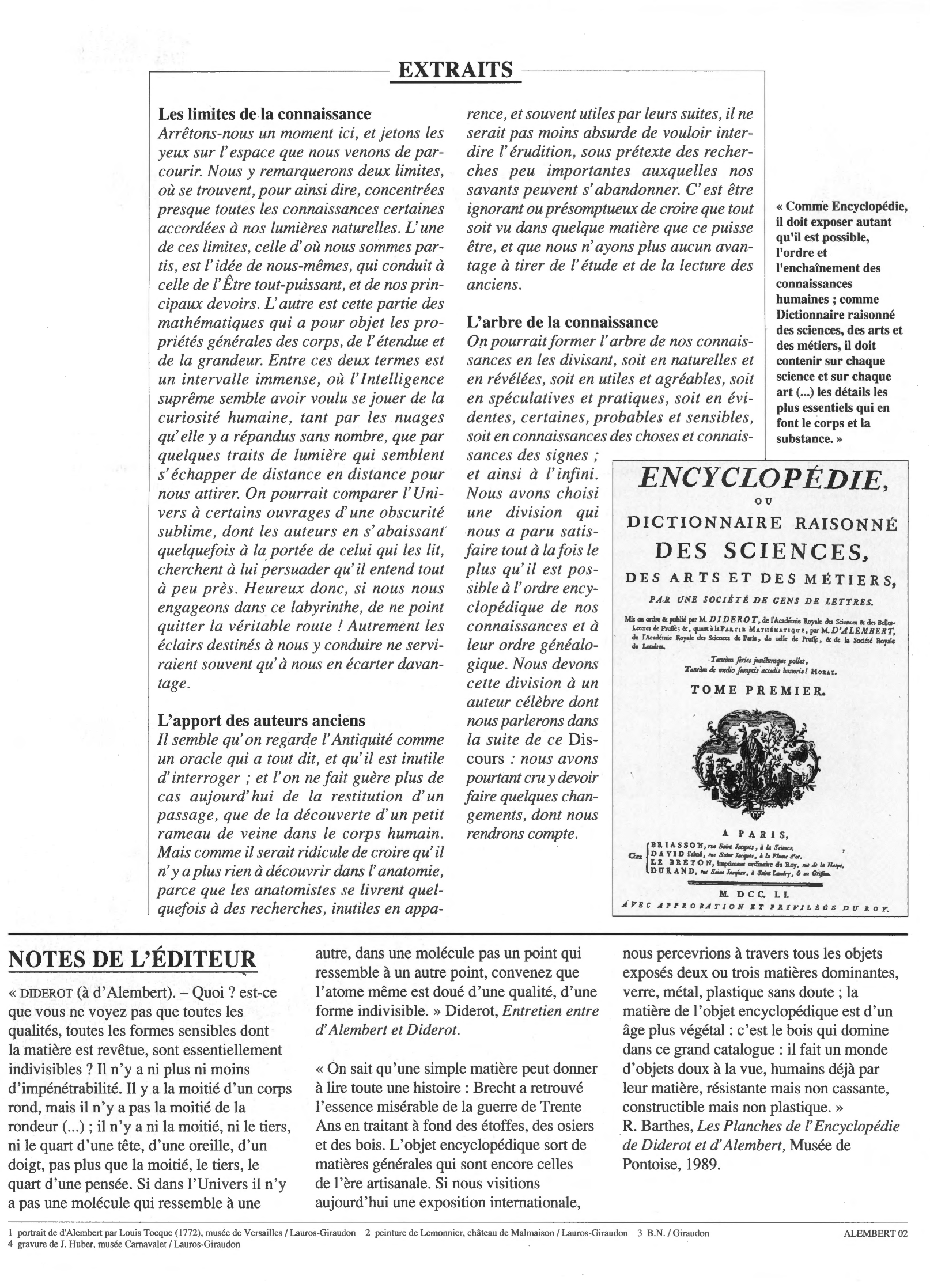 Prévisualisation du document Discours préliminaire de l'Encyclopédie