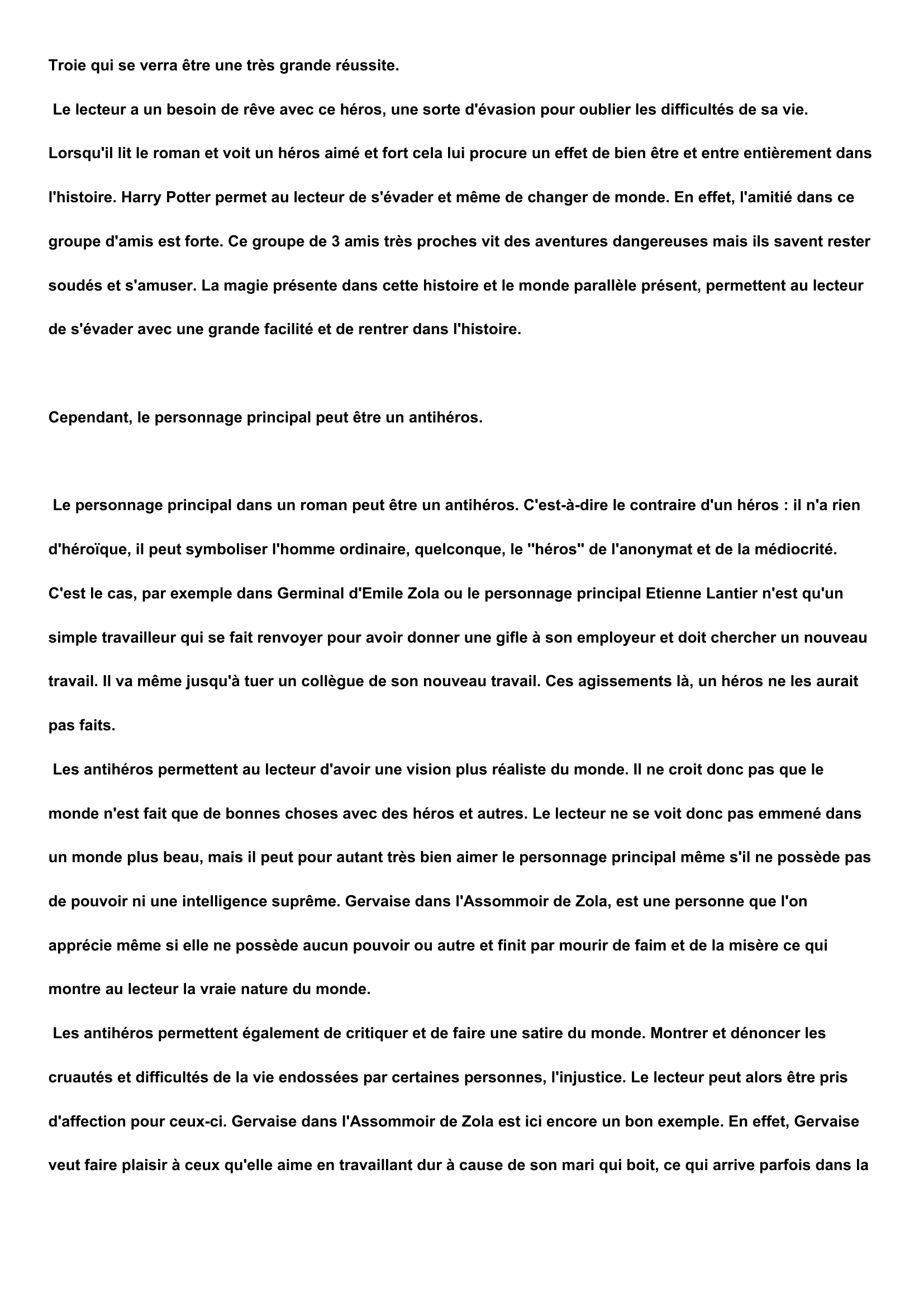 Prévisualisation du document Disertation Héros/Antihéros