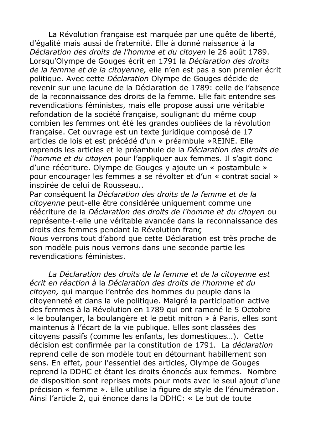 Prévisualisation du document dissert ODG La Révolution française Déclaration des droits de l’homme et du citoyen