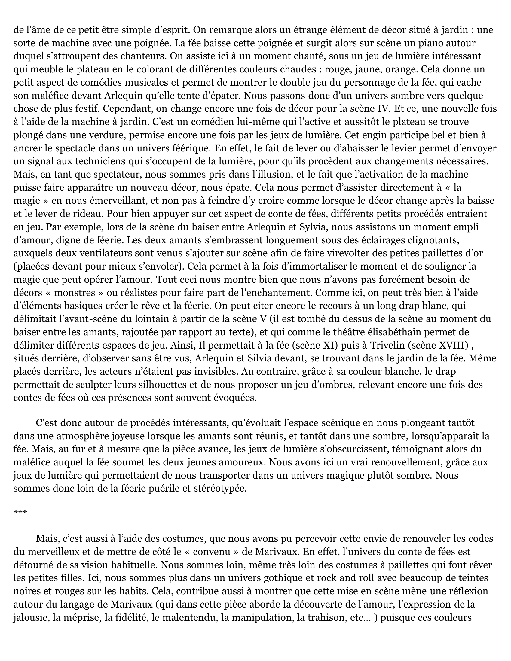 Prévisualisation du document Dissertation : Arlequin Poli par l’amour.