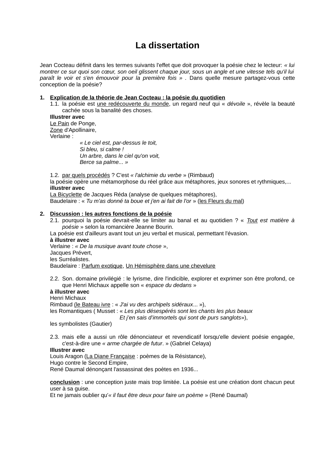 Prévisualisation du document Dissertation Cocteau