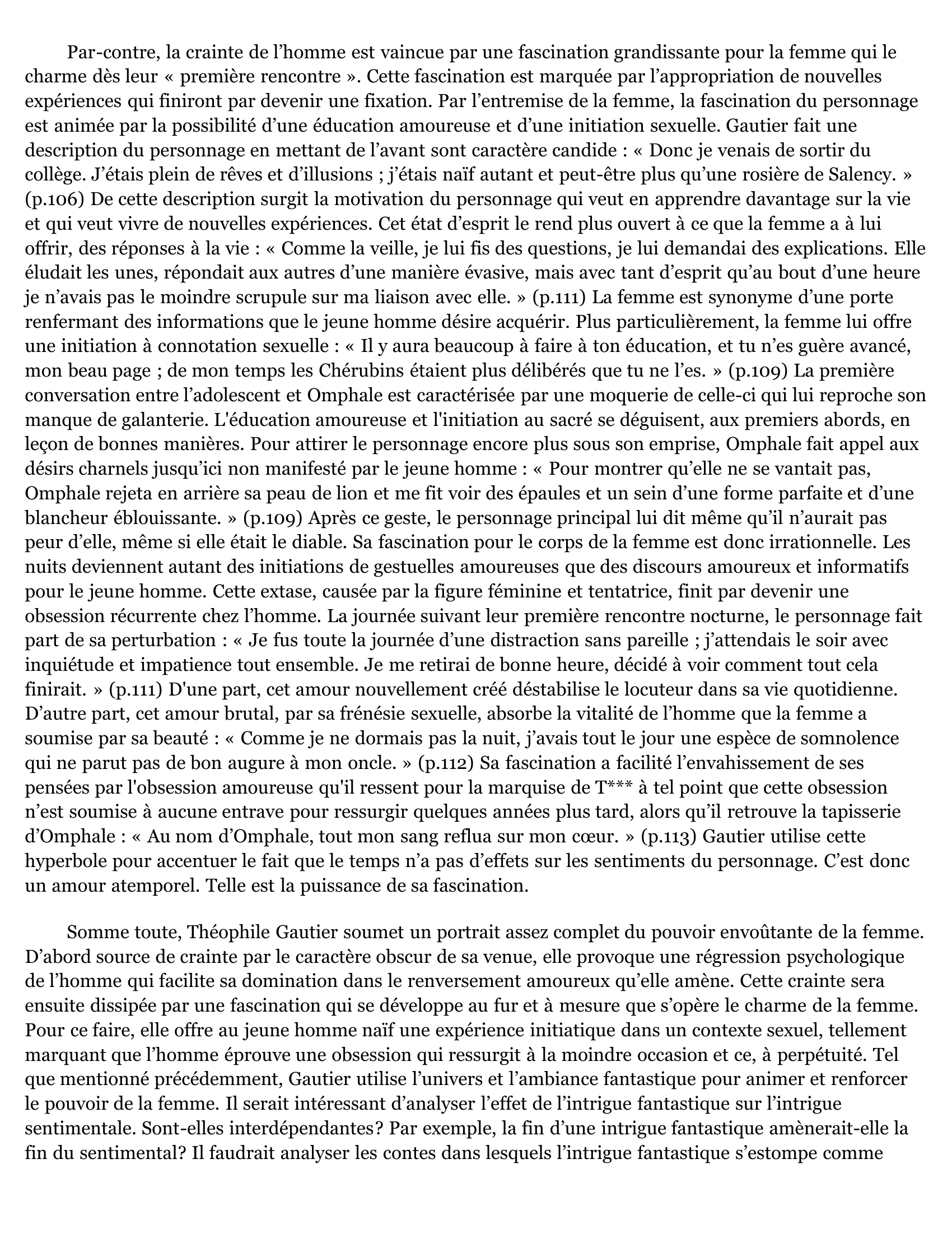Prévisualisation du document Dissertation explicative sur Omphale, conte de Théophile Gautier du Bellay tiré du recueil « Récits fantastiques »