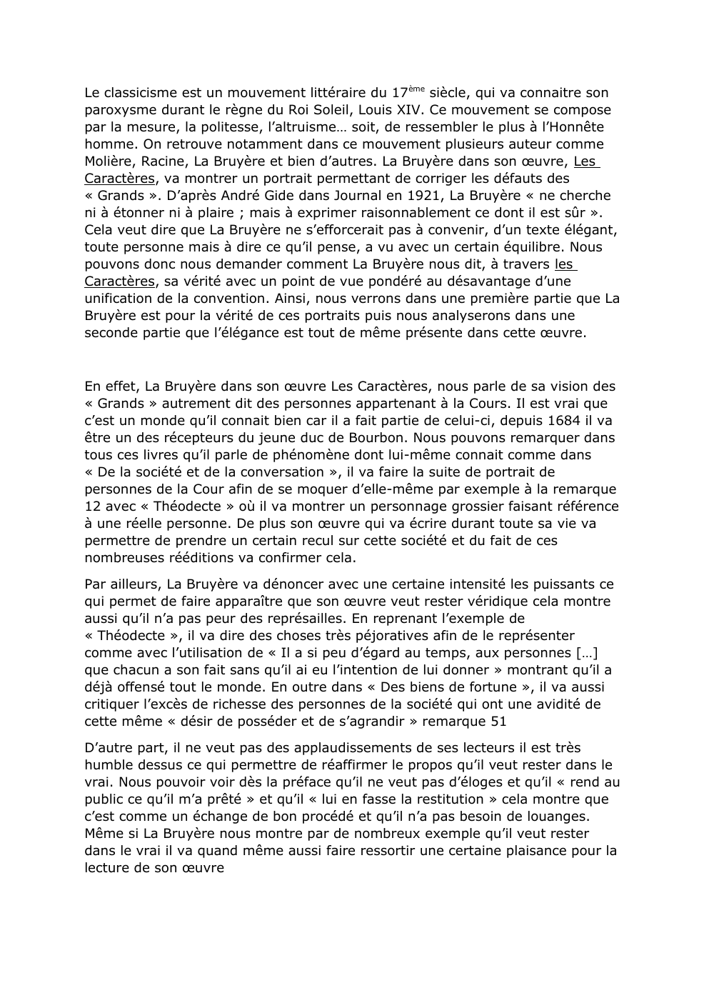 Prévisualisation du document Dissertation_La_Bruyère - Citation de Gide