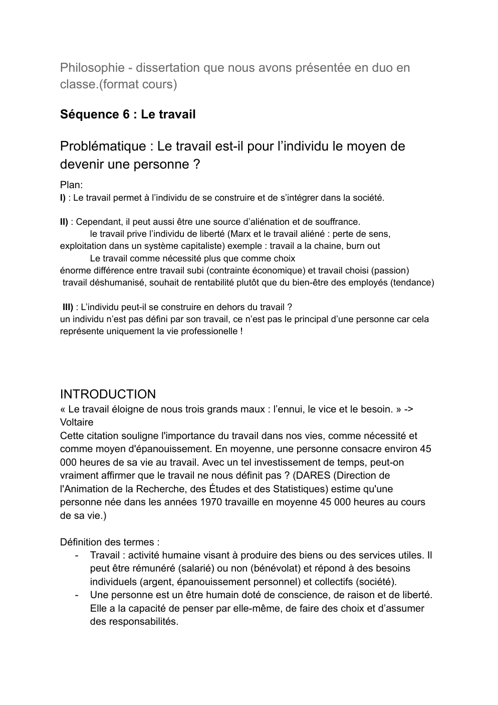 Prévisualisation du document Dissertation:  Le travail est-il pour l’individu le moyen de devenir une personne ?