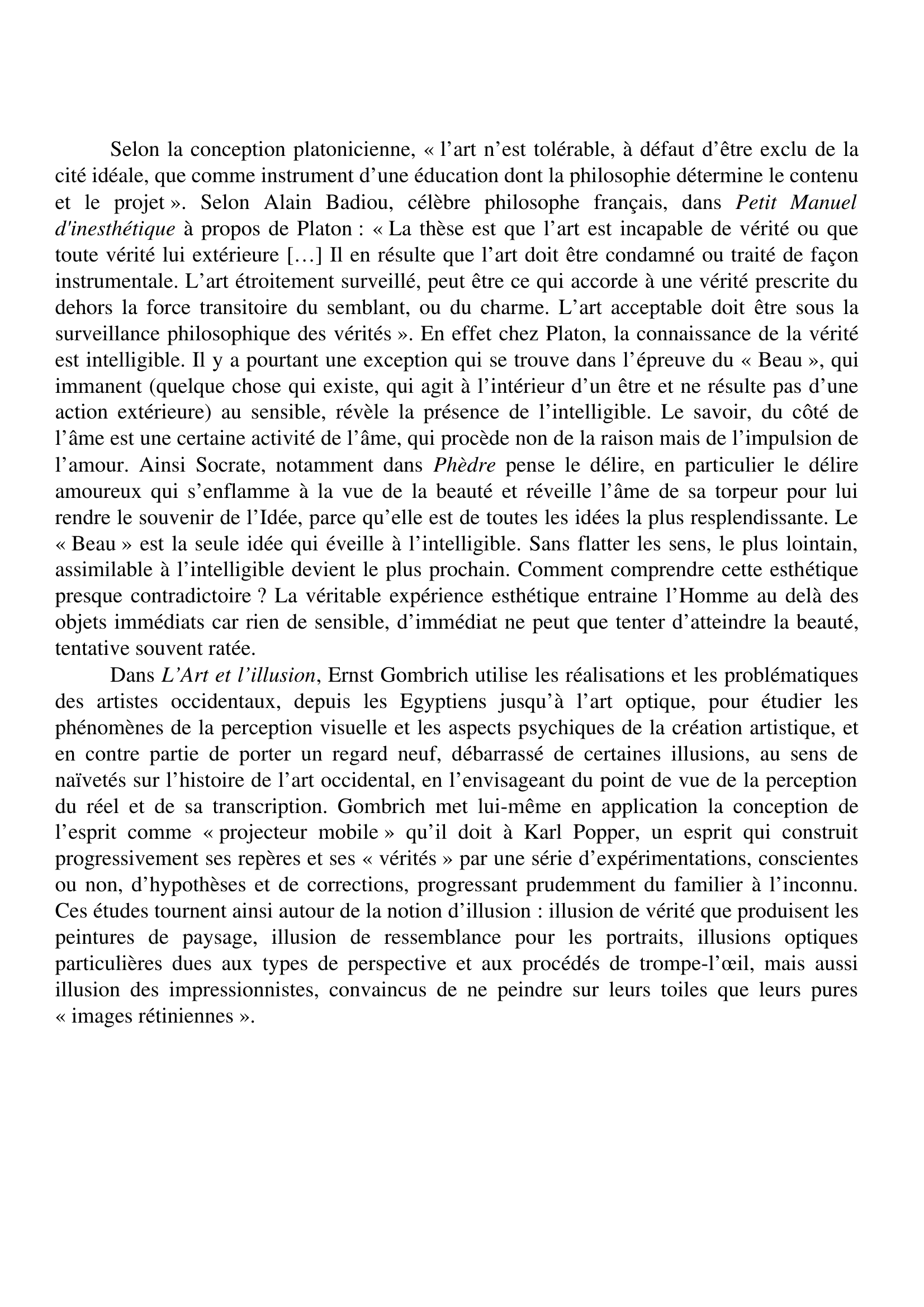 Prévisualisation du document Dissertation sur l'ART