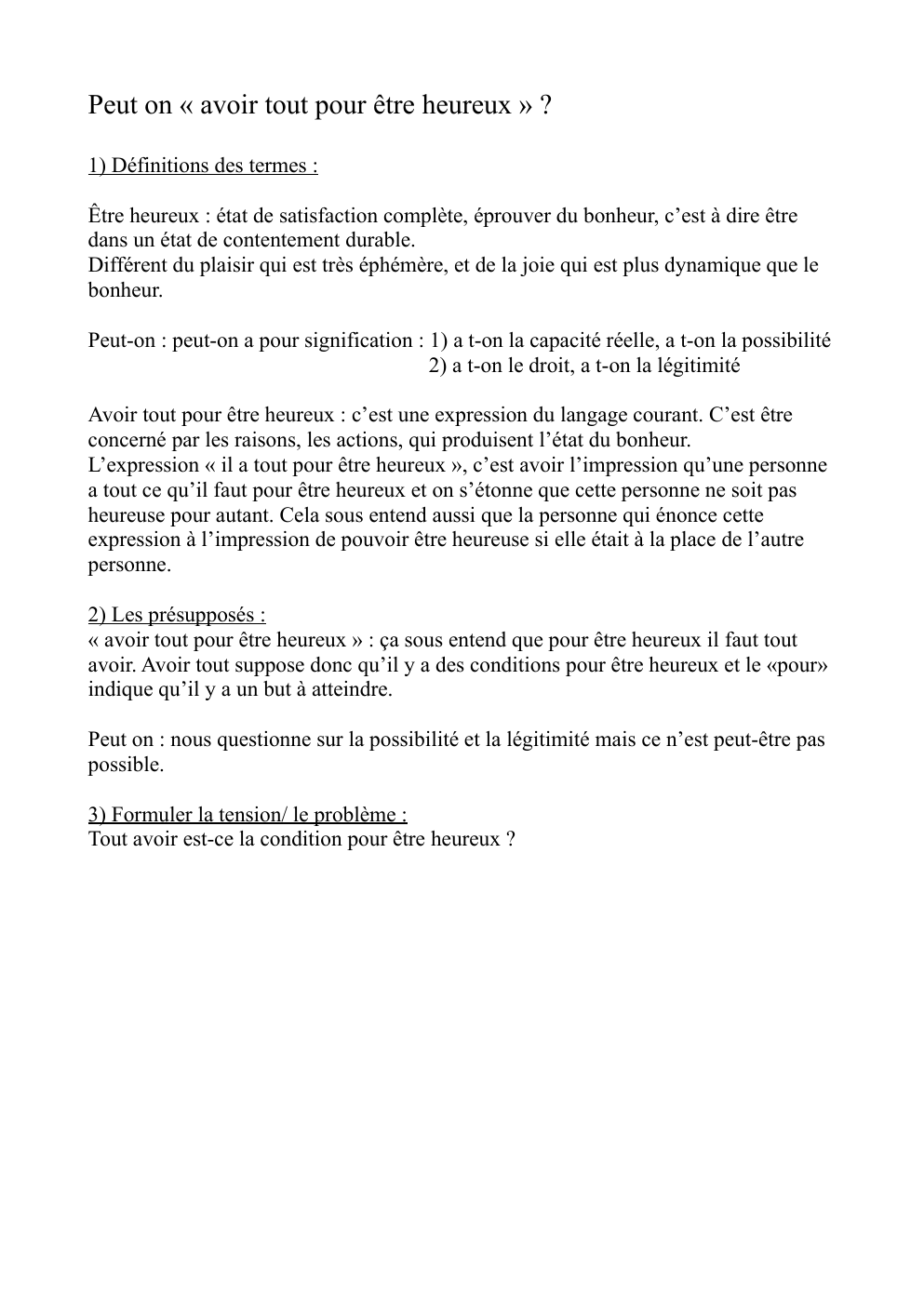 Prévisualisation du document Dissertation sur le bonheur: Peut on « avoir tout pour être heureux » ?