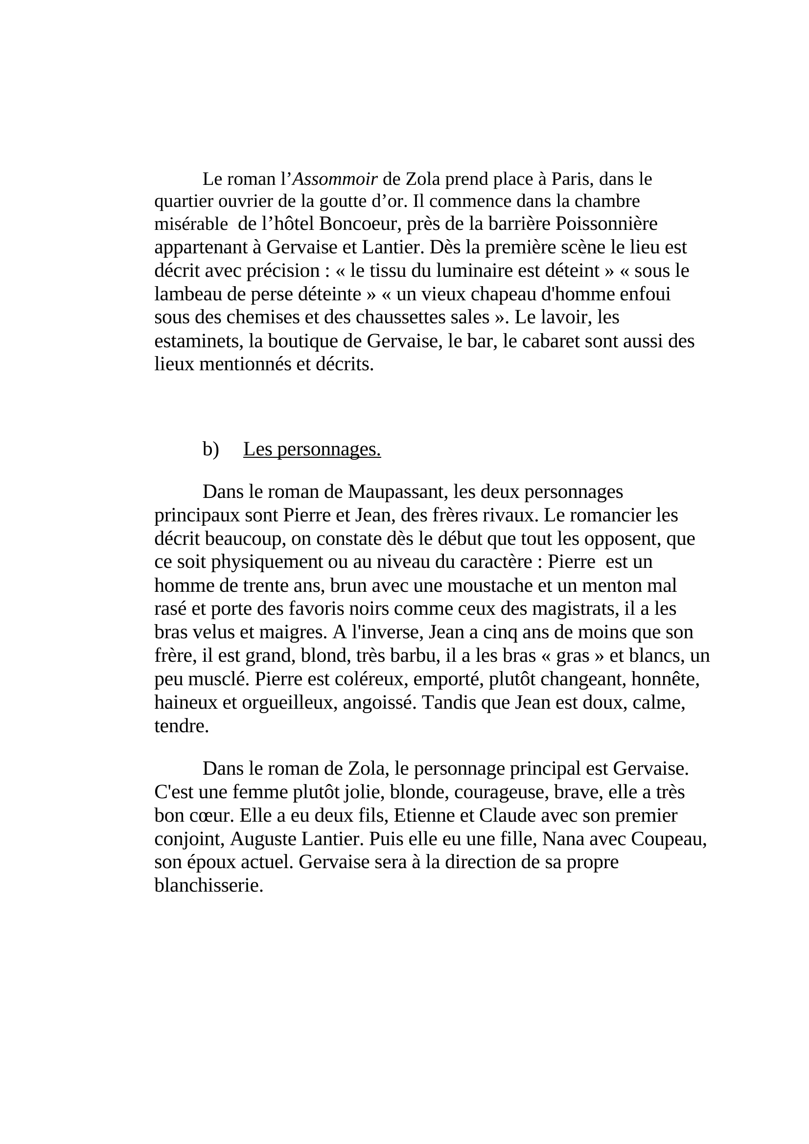 Prévisualisation du document Dissertation Zola Maupassant