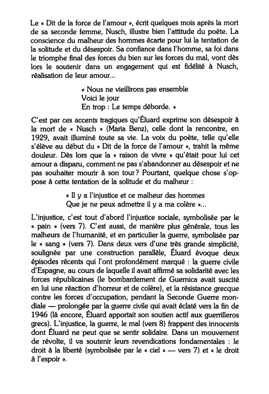 Prévisualisation du document DIT DE LA FORCE DE L'AMOUR. Paul ÉLUARD