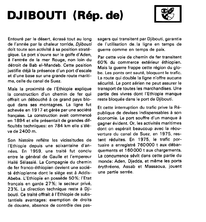 Prévisualisation du document DJIBOUTI (Rép.
