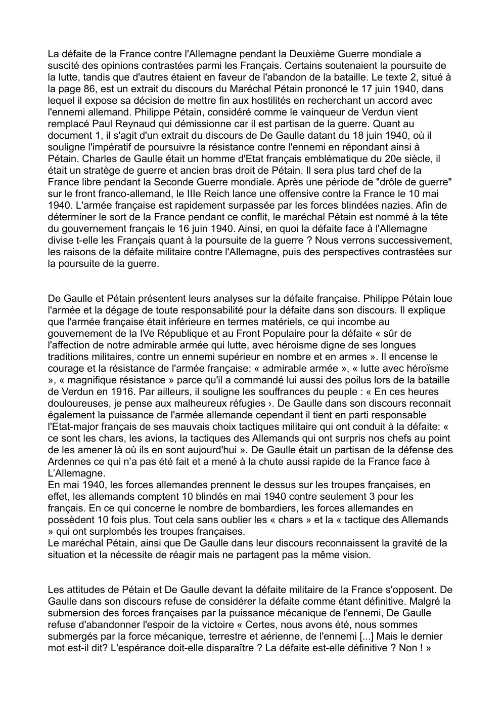 Prévisualisation du document DM histoire discours 17/18 juin 1940 Petain/De Gaulle