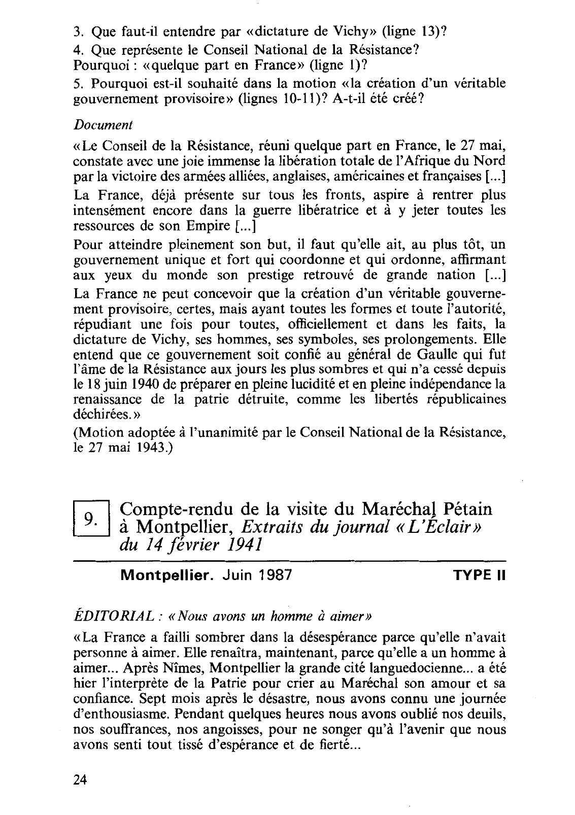 Prévisualisation du document Document 2

Affiche éditée par le centre de propagande de la Révolution
Nationale (1941 ).