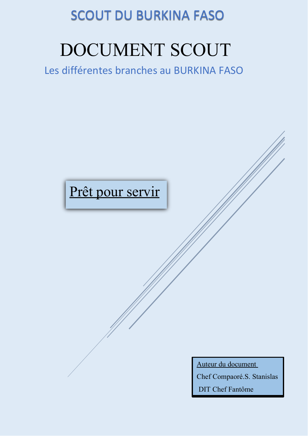 Prévisualisation du document DOCUMENT SCOUT