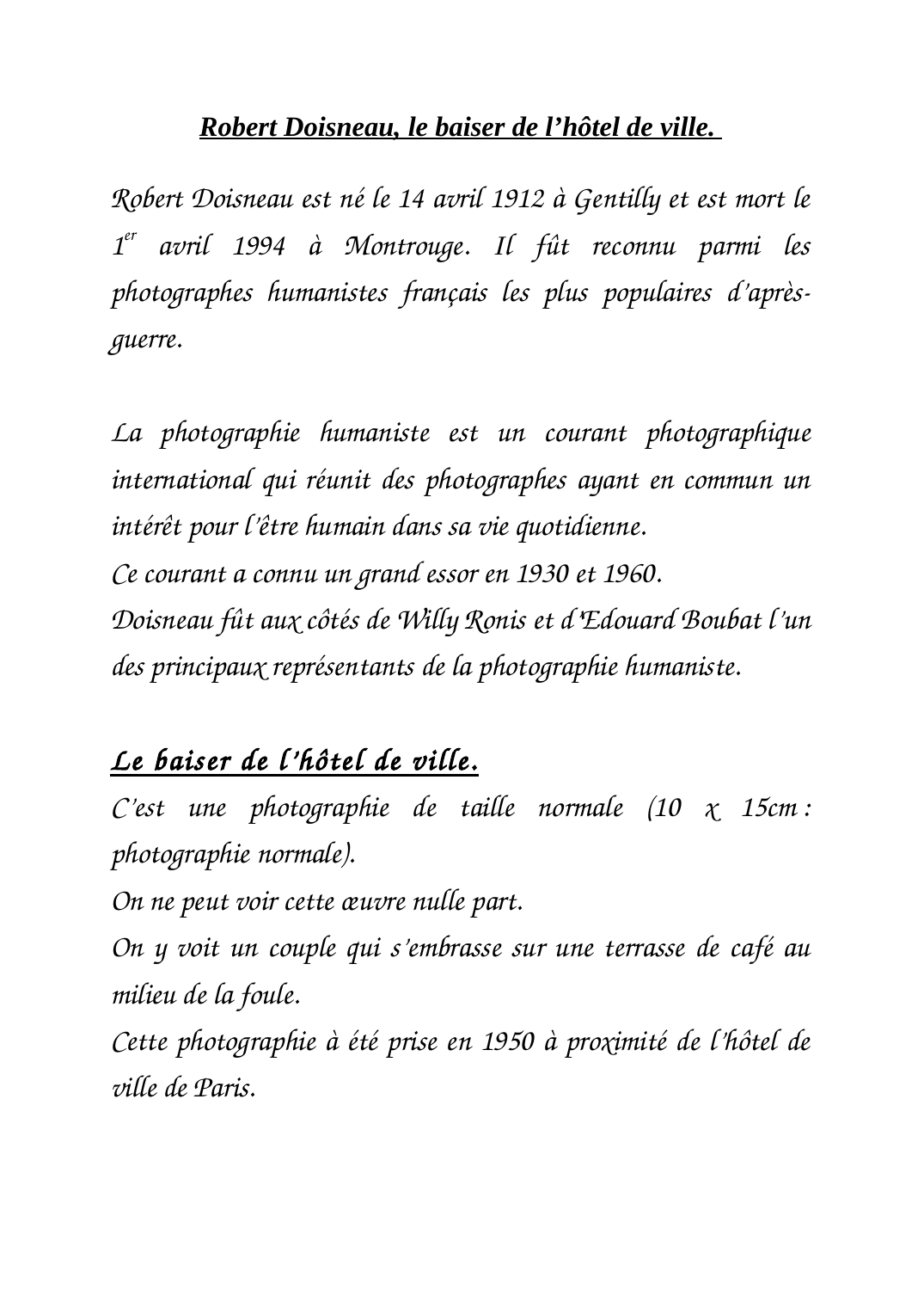 Prévisualisation du document Doisneau Le baiser de l&#8217;hôtel de ville