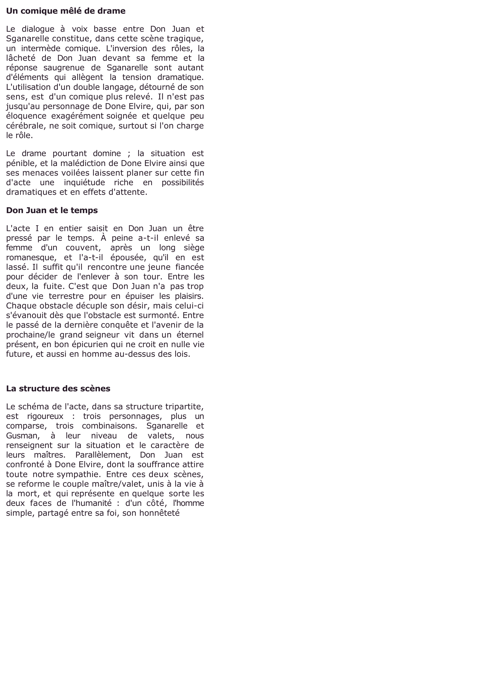 Prévisualisation du document Dom Juan de Molière : ACTE I, SCÈNE 3 (commentaire)