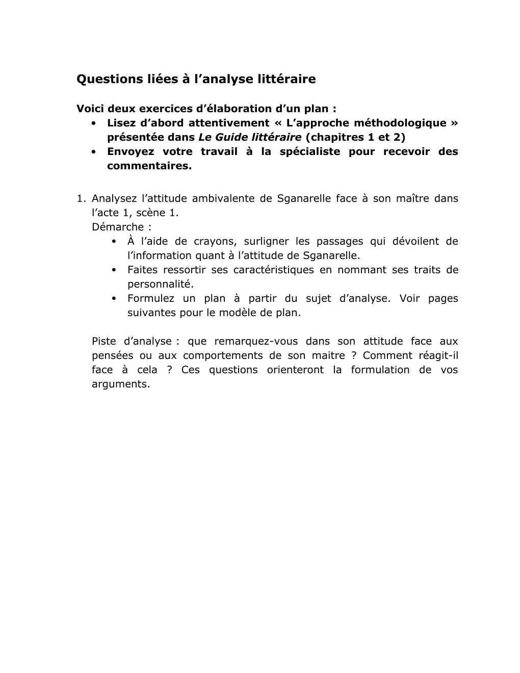 Prévisualisation du document Dom Juan Molière Analysez l’attitude ambivalente de Sganarelle face à son maître dans l’acte 1, scène 1.