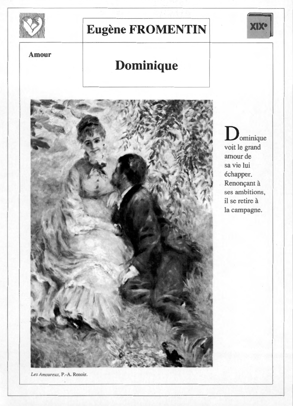 Prévisualisation du document DOMINIQUE d'Eugène Fromentin