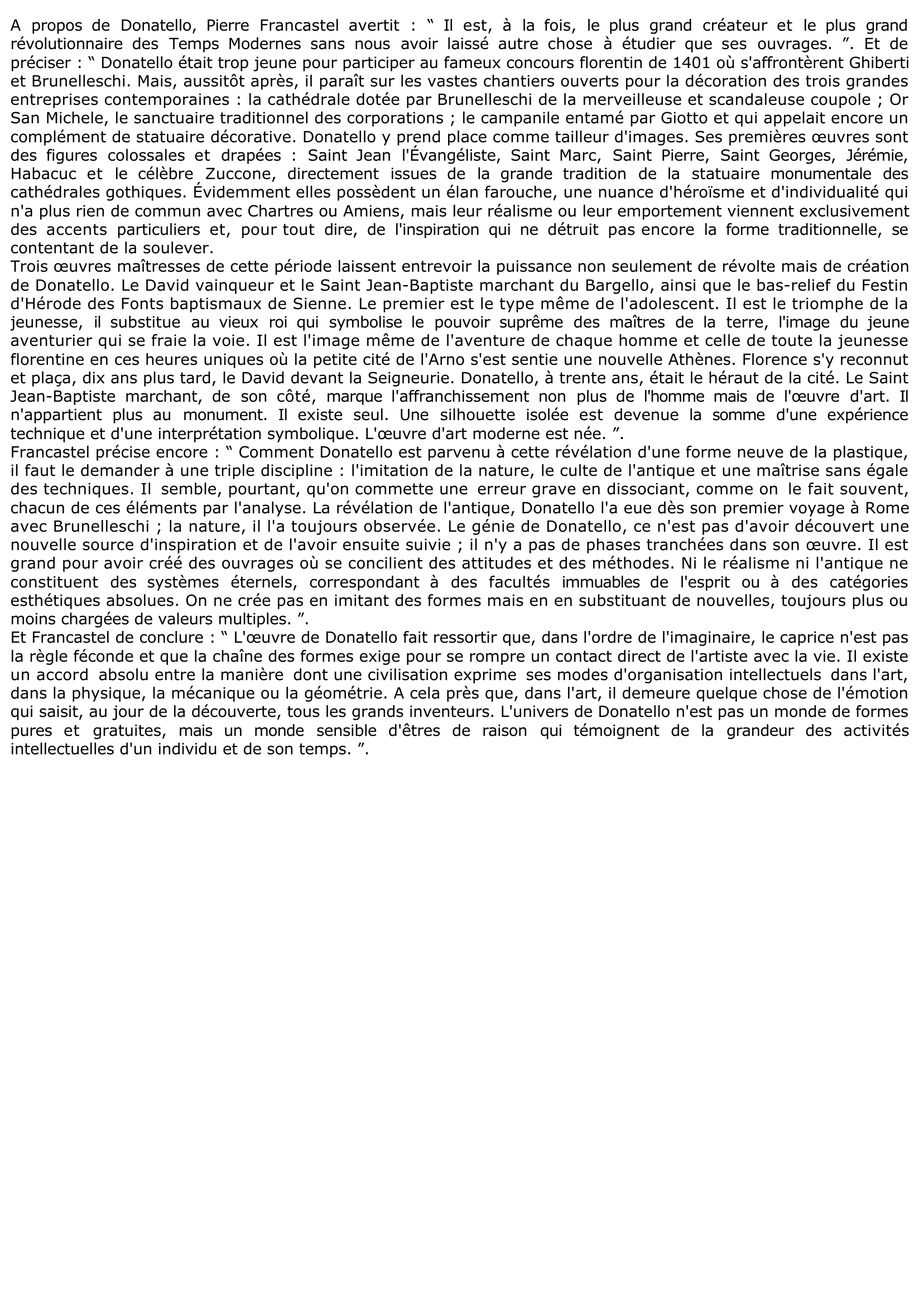 Prévisualisation du document Donatello, Donato di Niccolò di Betto Bardi, dit