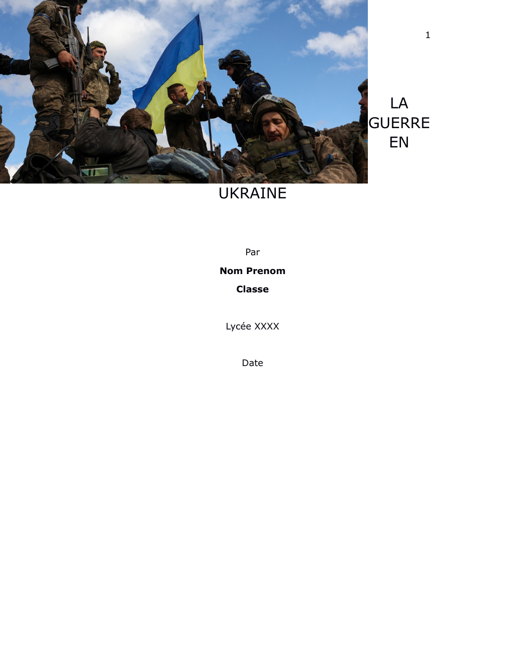 Prévisualisation du document Dossier: la guerre en Ukraine