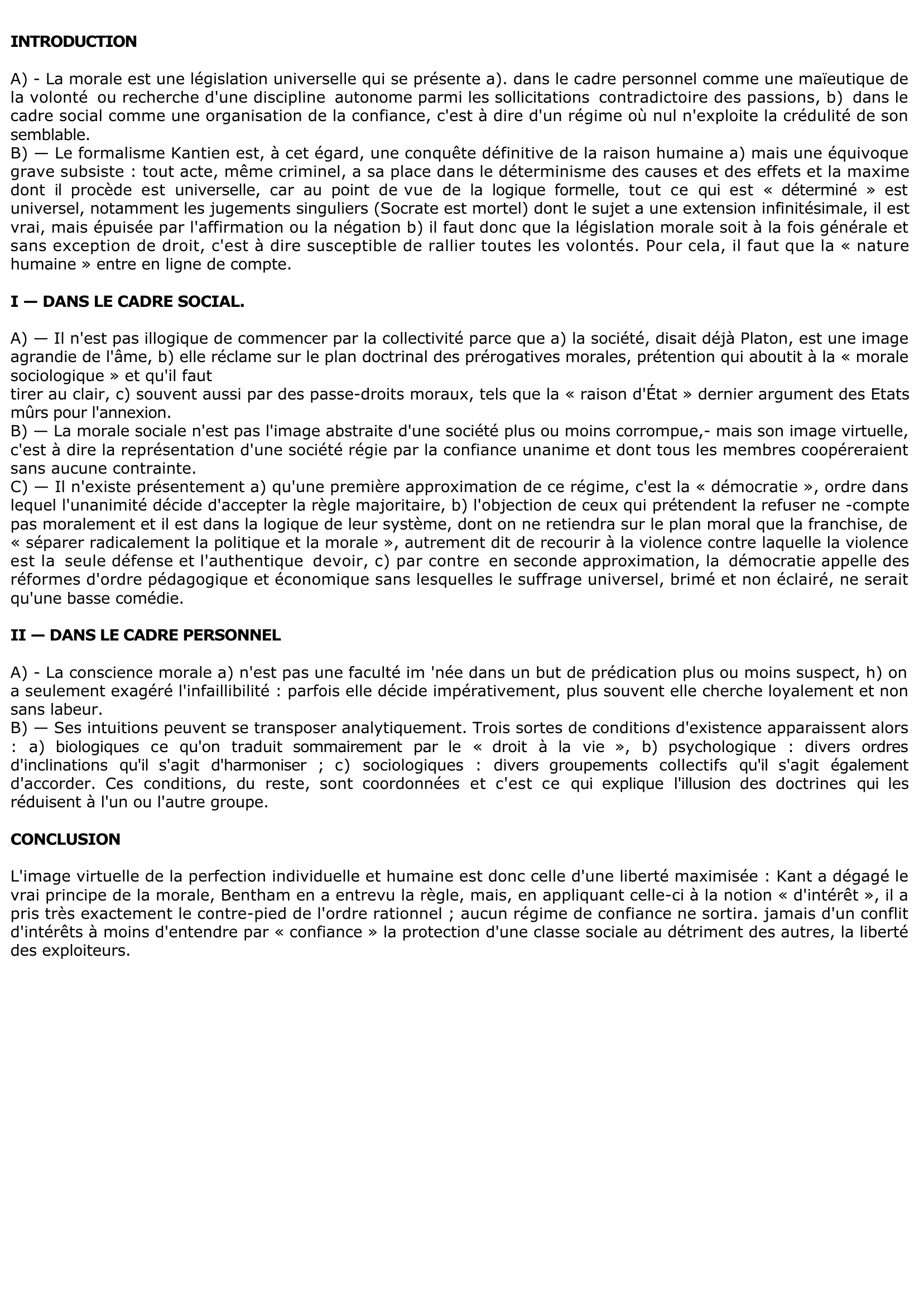 Prévisualisation du document d'où la morale tire-t-elle les substances de ses prescriptions et de ses interdictions ?