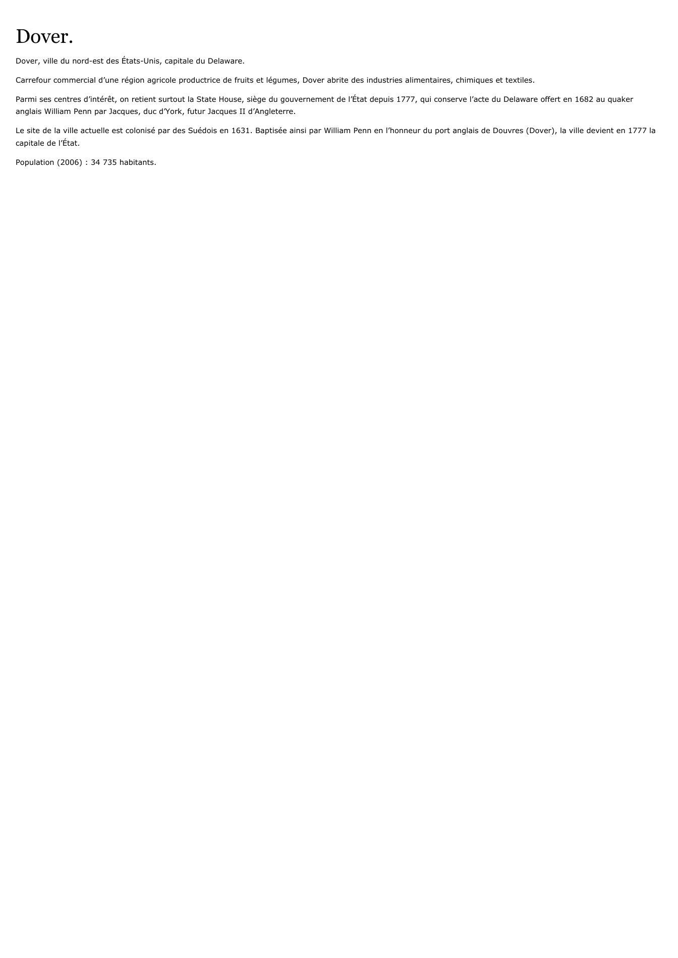 Prévisualisation du document Dover.