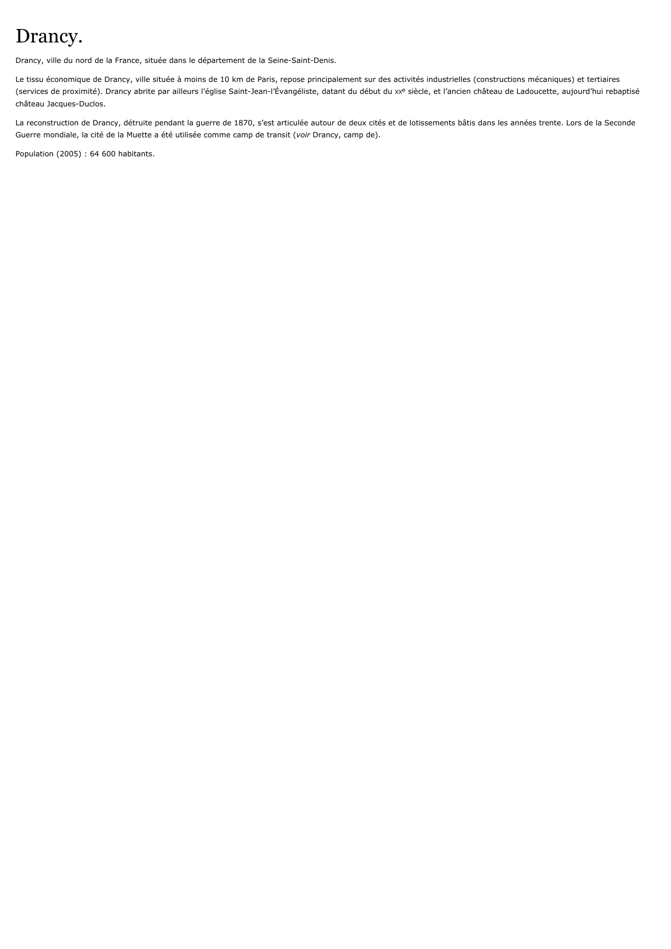 Prévisualisation du document Drancy.