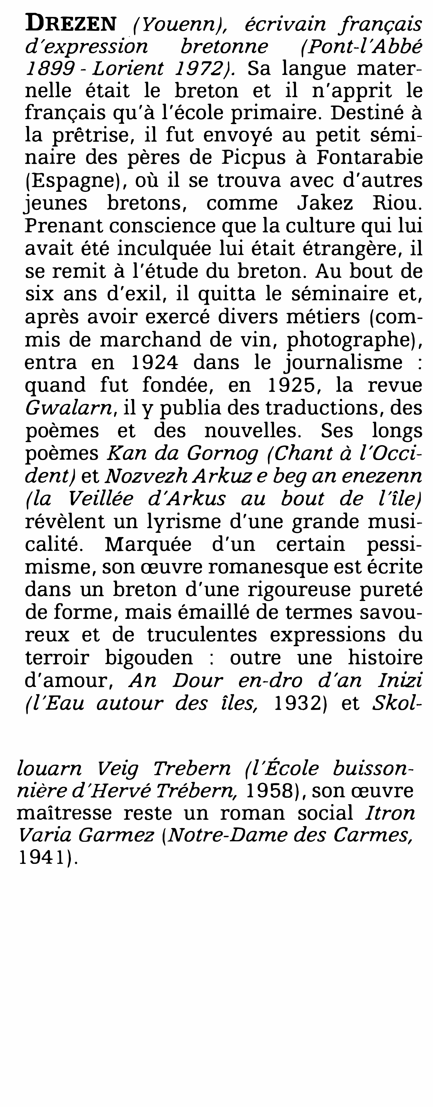 Prévisualisation du document DREZEN (Youenn)