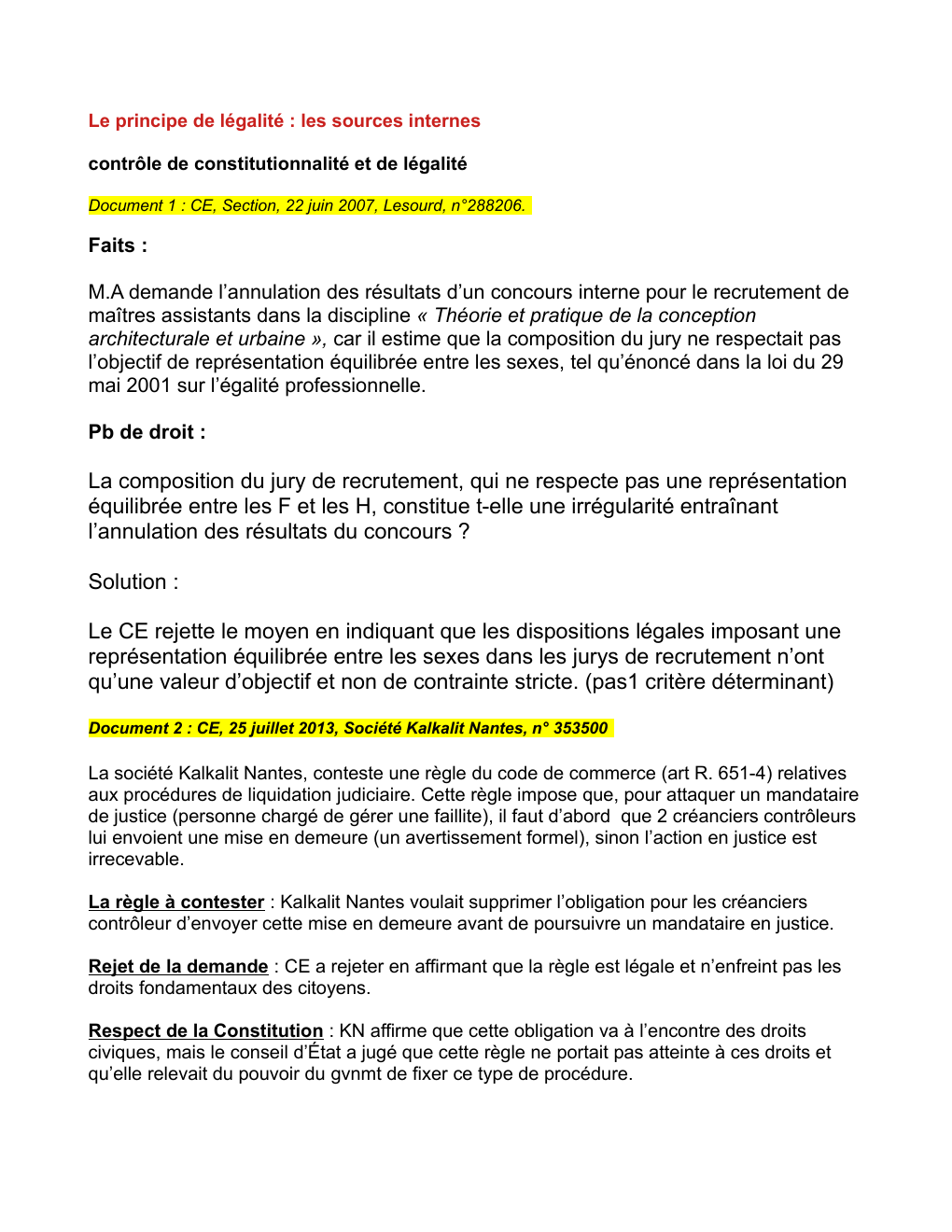 Prévisualisation du document droit admin le principe de légalité