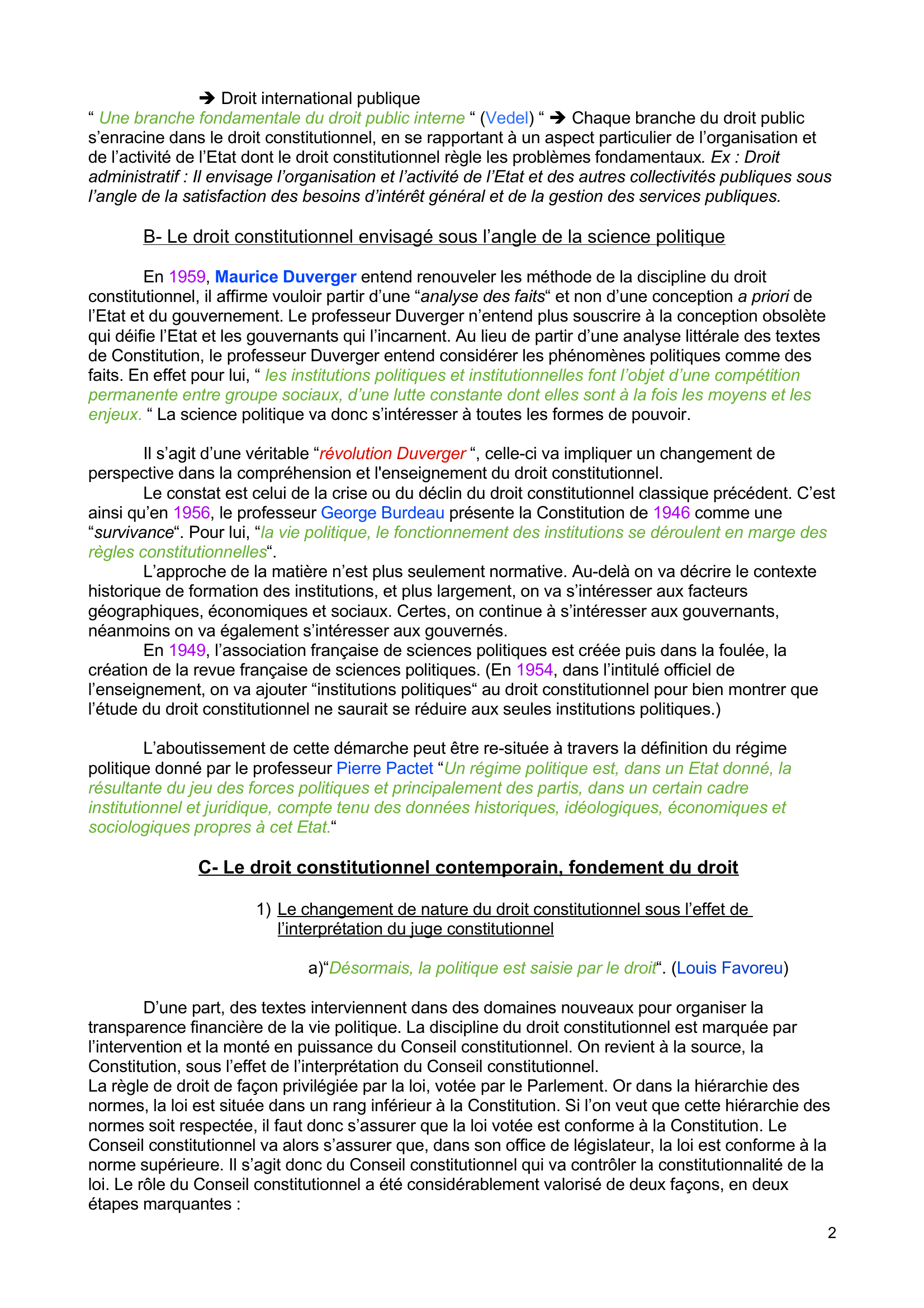 Prévisualisation du document Droit constitutionel