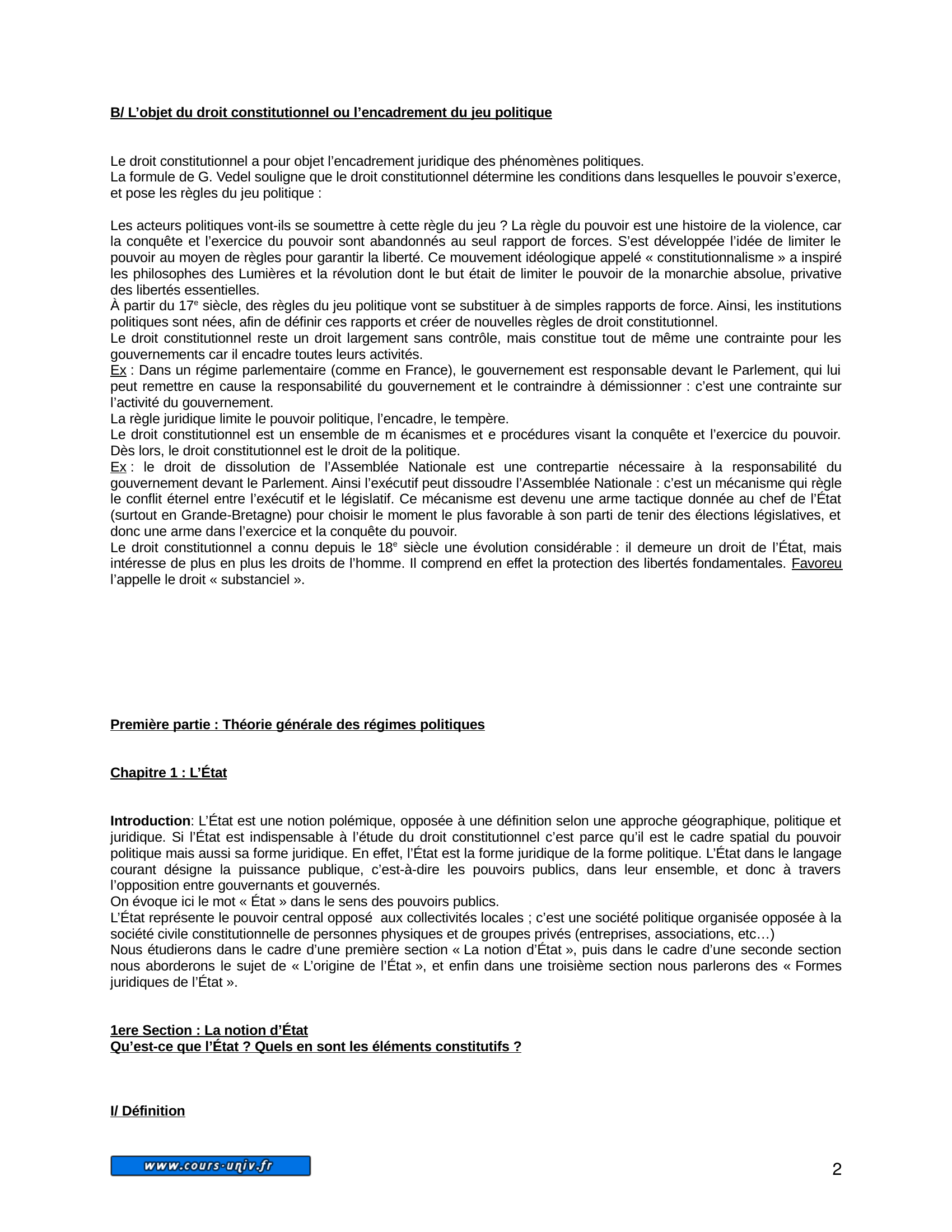 Prévisualisation du document droit constitutionnel