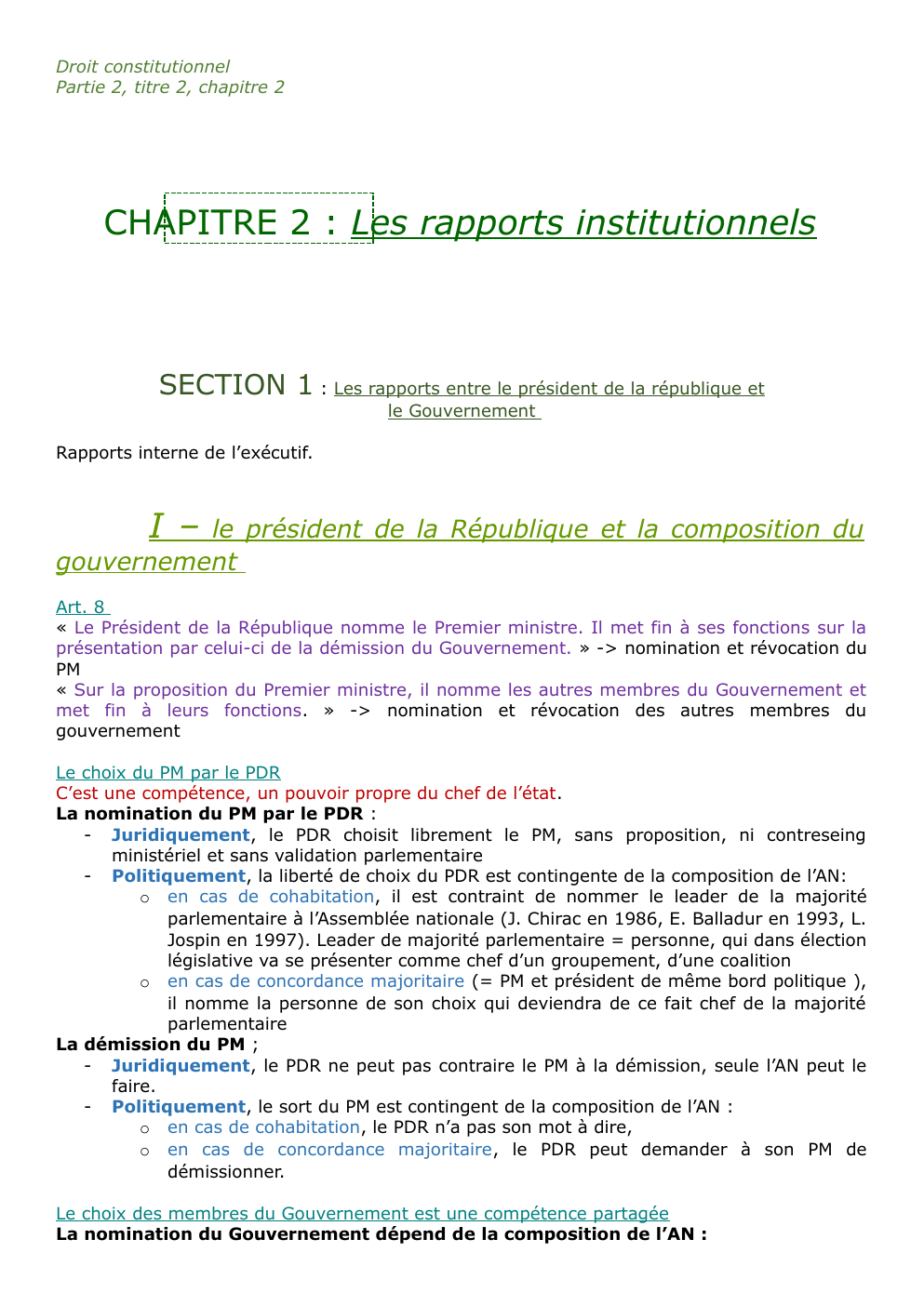 Prévisualisation du document Droit constitutionnel chapitre 2