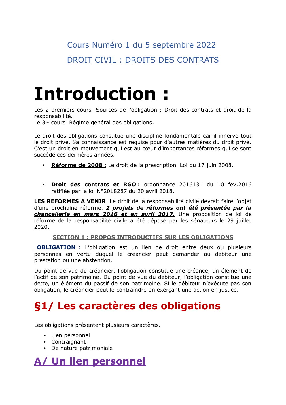 Prévisualisation du document DROIT DES CONTRATS