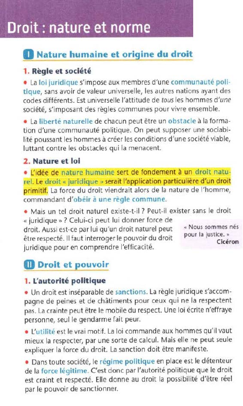 Prévisualisation du document Droit : nature et norme
0

Nature humaine et origine du droit

1. Règle et société
• La loi juridique...