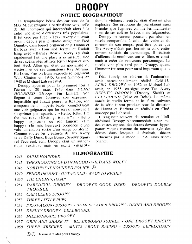 Prévisualisation du document DROOPY