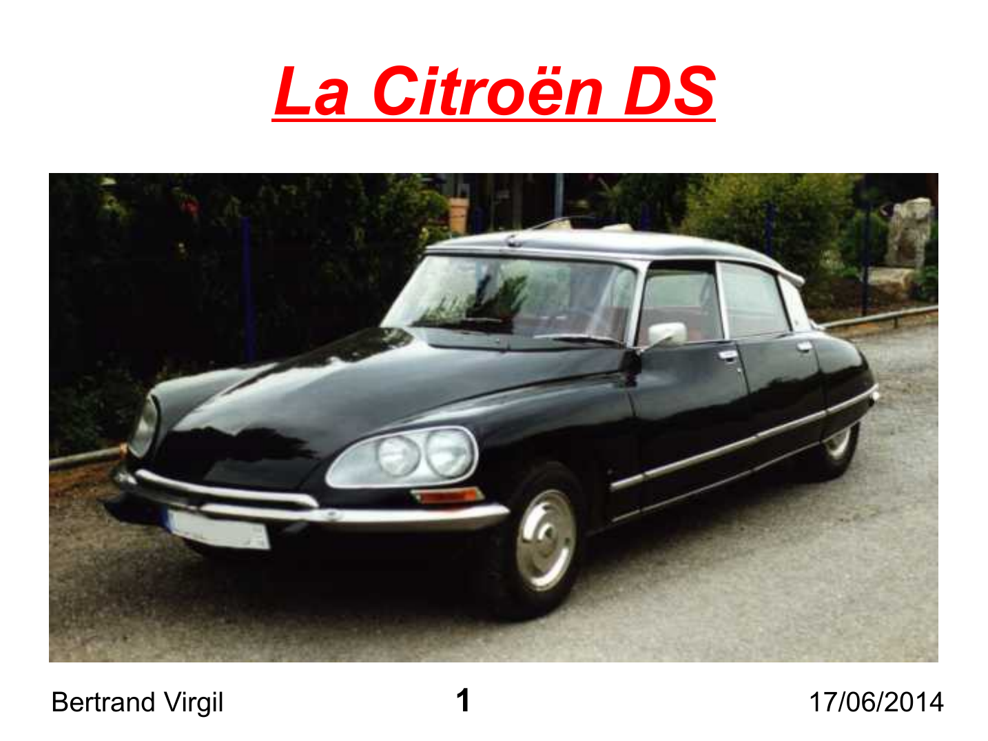 Prévisualisation du document La Citroën DS