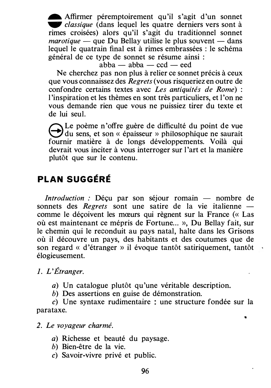 Prévisualisation du document Du Bellay, Les regrets (Sonnet 135). Commentaire