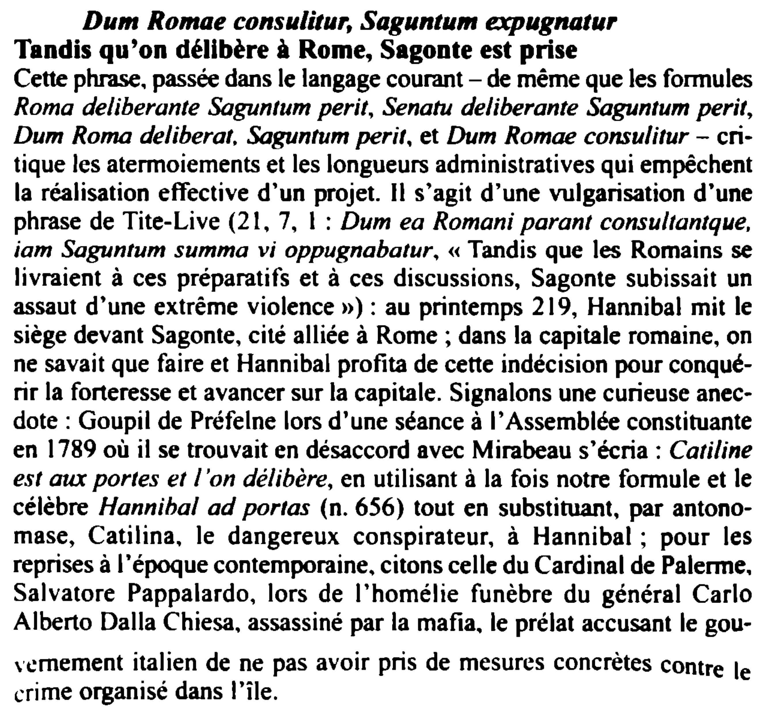 Prévisualisation du document Dum Romae consulitur, Saguntum expugnatur