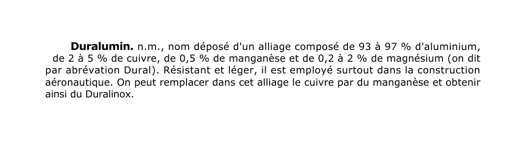 Prévisualisation du document Duralumin.