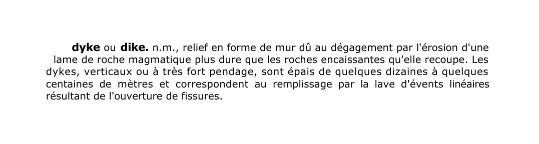 Prévisualisation du document dyke ou dike.