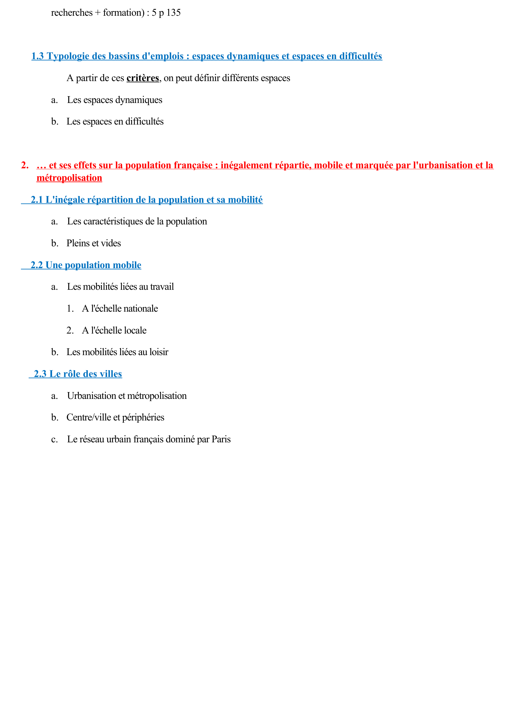 Prévisualisation du document Dynamiques de localisation des activités et des populations en France