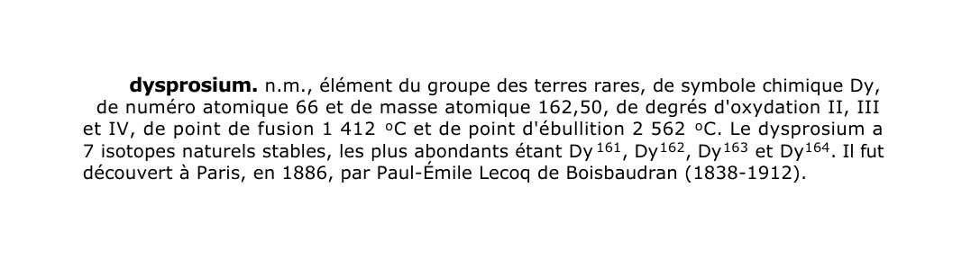 Prévisualisation du document dysprosium.
