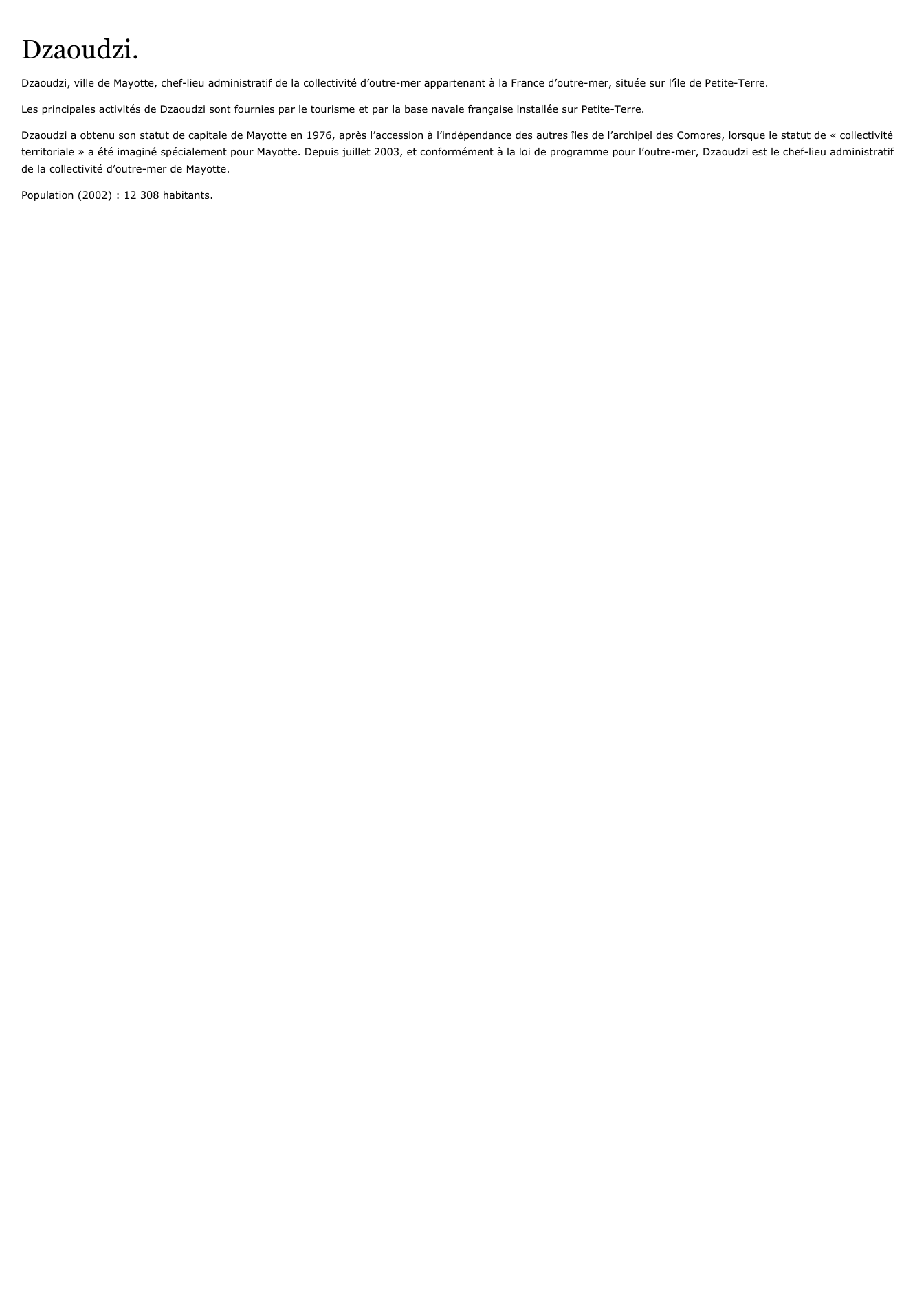 Prévisualisation du document Dzaoudzi.