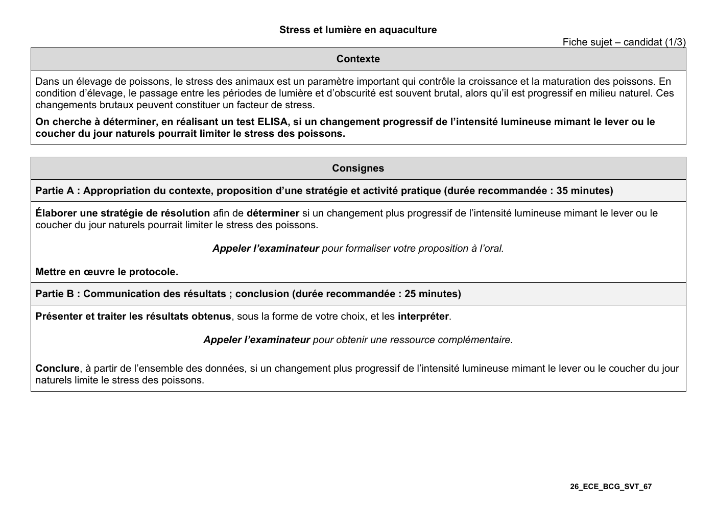 Prévisualisation du document ECE: Stress et lumière en aquaculture