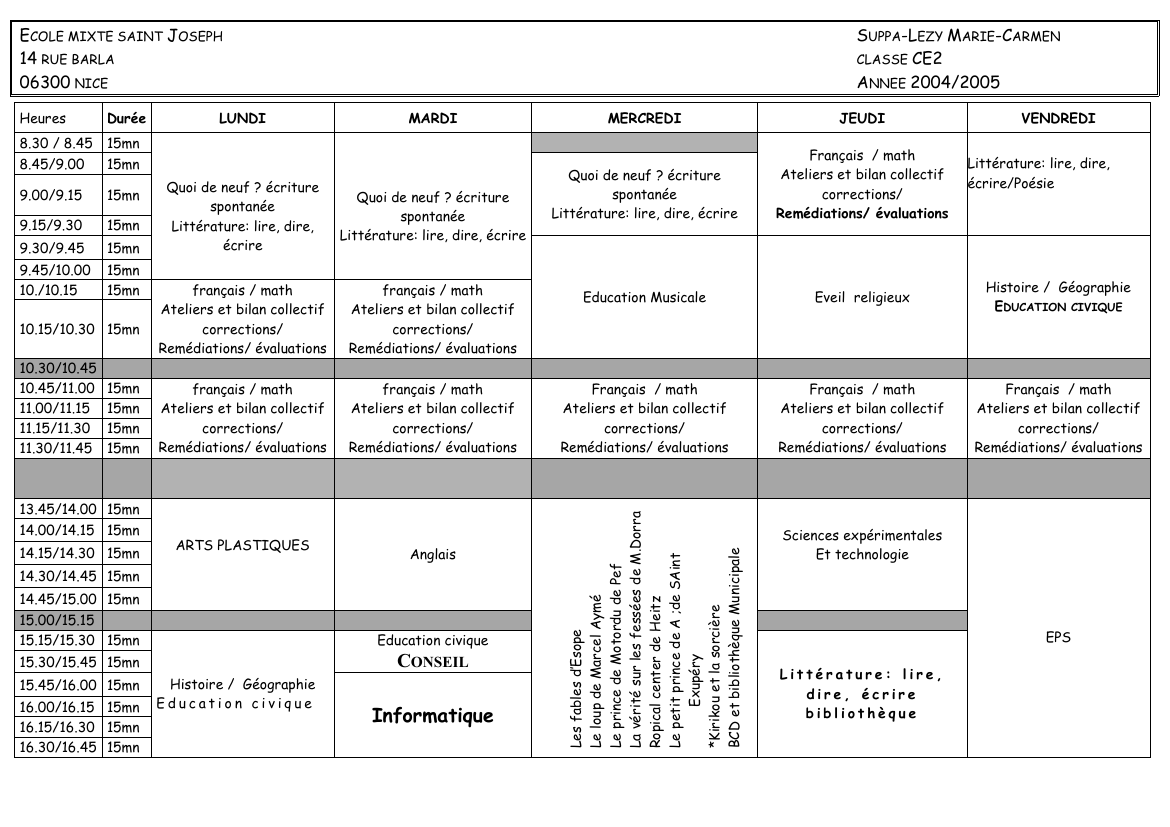 Prévisualisation du document ECOLE MIXTE SAINT JOSEPH14 RUE BARLA06300 NICEDurée8.