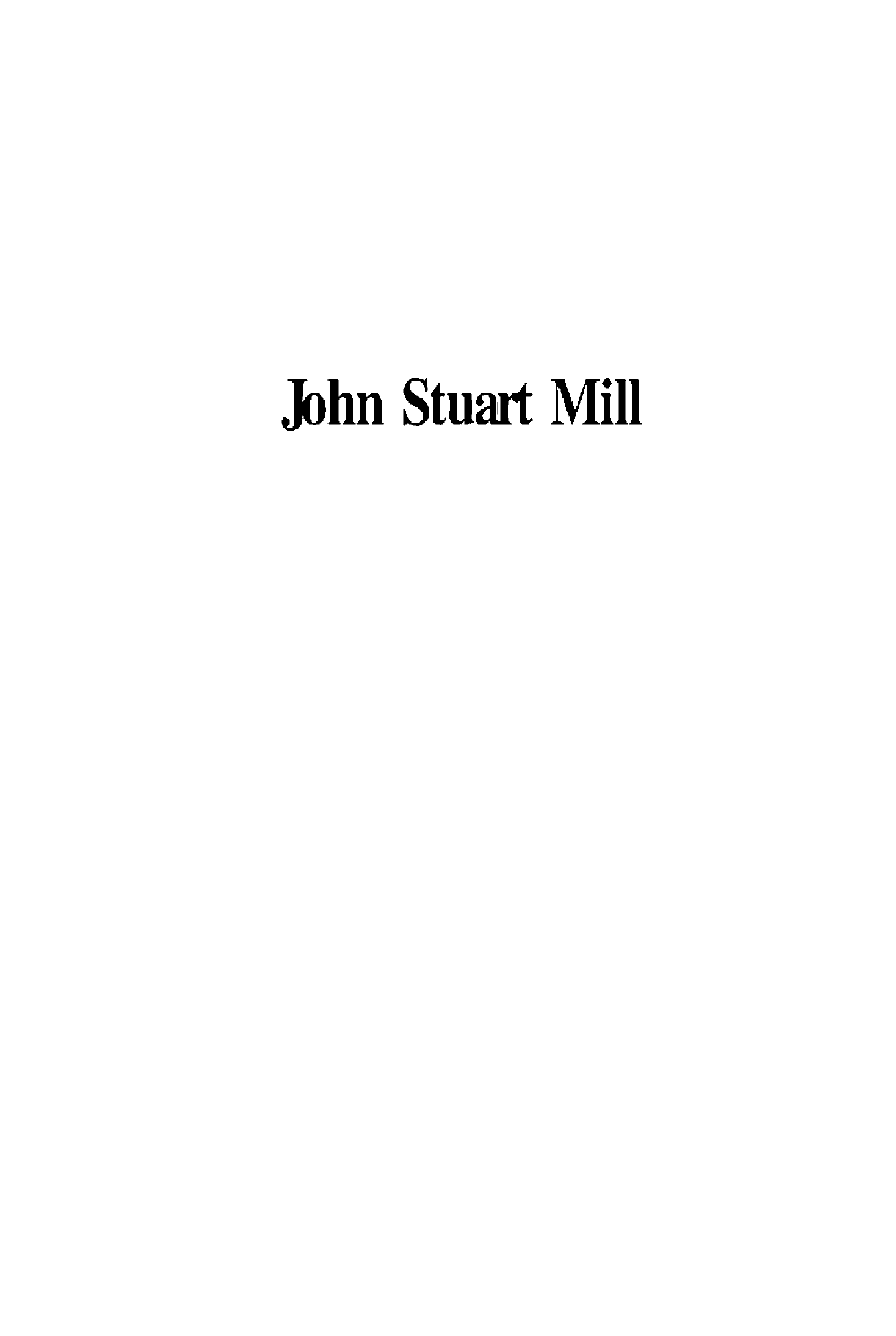 Prévisualisation du document ECONOMIE: John Stuart Mill