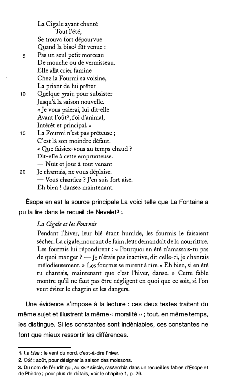 Prévisualisation du document Écriture et réécriture dans Les Fables de La Fontaine