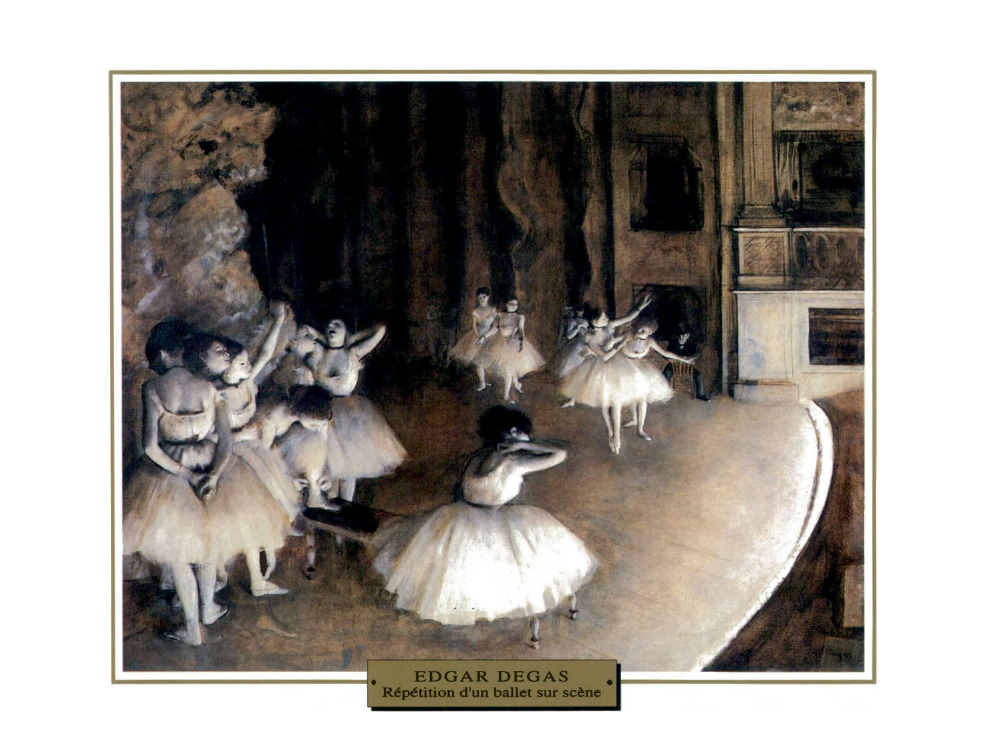 Prévisualisation du document Edgar DEGAS:RÉPÉTITION D'UN BALLET SUR LA SCÈNE