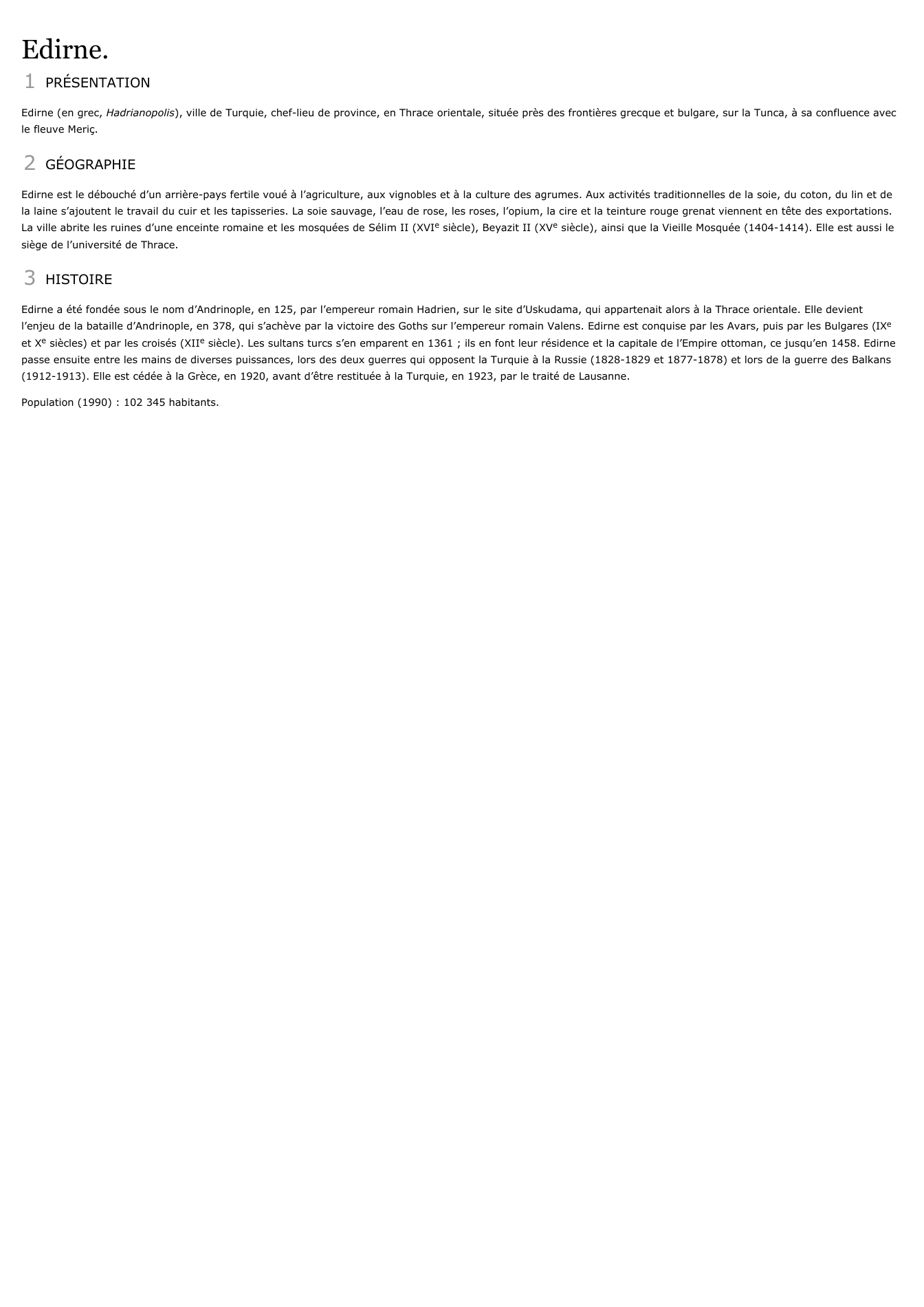 Prévisualisation du document Édirne.